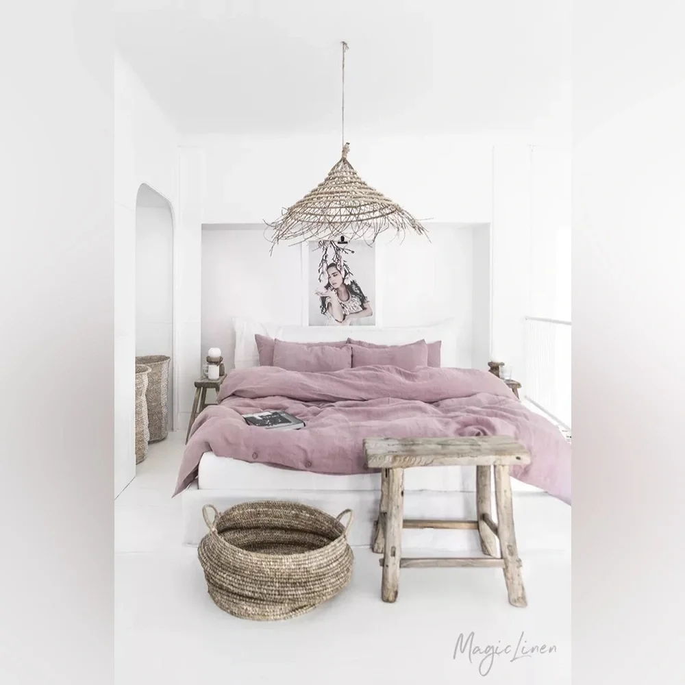 Urban Outfitters x MagicLinen Linen Duvet Cover Size Queen NWT